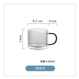 250ml Wine Glasses Drinking Tumbler Whiskey Vodka Cup Coffee Juice Water Cups Tea Creative Mug Double Bottom Glass Mugs For Home