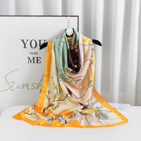 2021 luxury brand ladies spring and summer long scarf silk scarf shawl digital painted shawl van Gogh oil painting pashmina lady