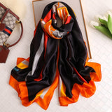 2020 Brand Designer Silk Scarf Female Foulard Bandana Long Shawls Wraps Winter Neck Scarves Pashmina Lady Hijab Luxury New