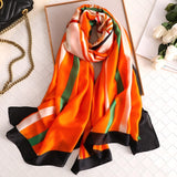 2020 Brand Designer Silk Scarf Female Foulard Bandana Long Shawls Wraps Winter Neck Scarves Pashmina Lady Hijab Luxury New