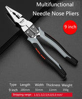 Multifunctional Universal Diagonal Pliers Needle Nose Pliers Hardware Tools Universal Wire Cutters Electrician