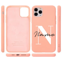 Custom Capital Letters Name For iphone 11 12 Pro Max Phone Case For X XS XR 7 8 Plus 6 6S Silicone Cover DIY Logo Picture Design