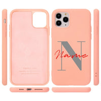 Custom Capital Letters Name For iphone 11 12 Pro Max Phone Case For X XS XR 7 8 Plus 6 6S Silicone Cover DIY Logo Picture Design