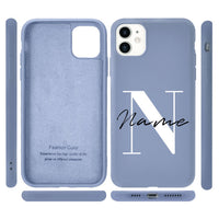 Custom Capital Letters Name For iphone 11 12 Pro Max Phone Case For X XS XR 7 8 Plus 6 6S Silicone Cover DIY Logo Picture Design