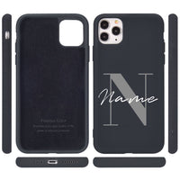 Custom Capital Letters Name For iphone 11 12 Pro Max Phone Case For X XS XR 7 8 Plus 6 6S Silicone Cover DIY Logo Picture Design