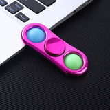 Simple Dimple Fidget Spinner Toy Sensory Push Pop Bubble Hand Spinner Finger Spinner Stress Relief Silicone for Adult Kids