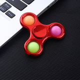 Simple Dimple Fidget Spinner Toy Sensory Push Pop Bubble Hand Spinner Finger Spinner Stress Relief Silicone for Adult Kids