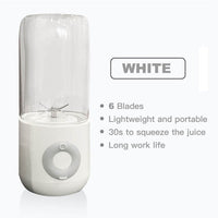 500ML Six-knife Electric Juicer Smoothie Blender Cup Mini Portable USB Blenders Wireless Press Juicers Charging Hand held Juicer