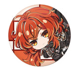 Free Shipping 58mm Online Game Genshin Impact Brooch Pin Cosplay Badge Accessories For Clothes Backpack Decoration Gift