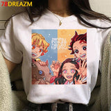 Hot Japanese Anime Demon Slayer T Shirt Men Kawaii Kimetsu No Yaiba Graphic Tees Tanjirou Kamado Unisex Tops Funny Tshirt Male