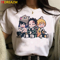 Hot Japanese Anime Demon Slayer T Shirt Men Kawaii Kimetsu No Yaiba Graphic Tees Tanjirou Kamado Unisex Tops Funny Tshirt Male