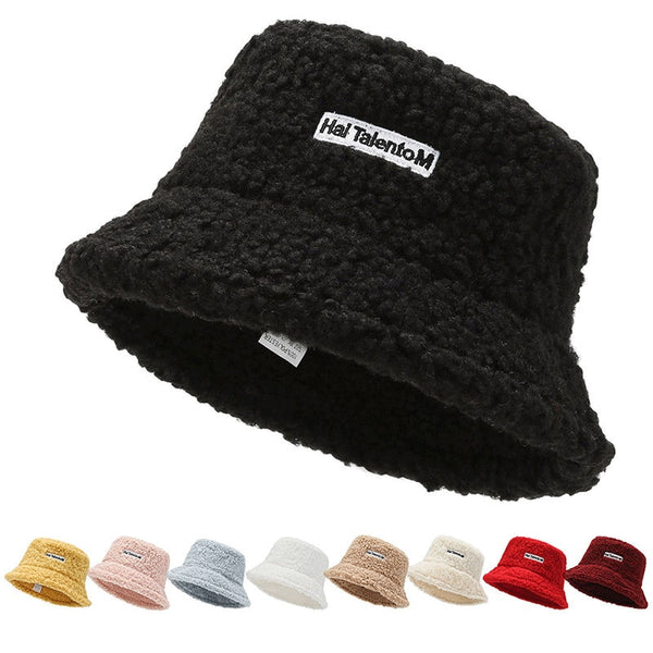 Fashion Women Warm Bucket Hats Lady Autumn Winter Outdoor Panama Fisherman Cap Hat For Women