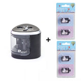 2018 New Automatic pencil sharpener Two-hole Electric Switch Pencil Sharpener stationery Home Office School Supplies