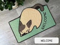 Welcome Doormat Entrance Hallway Rectangle Printed Non-Slip Floor Rugs Front Door Mat Outdoor Rugs Carpet Bedroom Kitchen