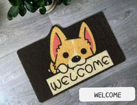 Welcome Doormat Entrance Hallway Rectangle Printed Non-Slip Floor Rugs Front Door Mat Outdoor Rugs Carpet Bedroom Kitchen