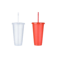 700ml Reusable Flash Powder Tumbler With Lid For women Personalized Glitter Cup With Straw DIY Water bottle Christmas Gift