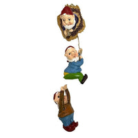 Garden Gnome Statue Resin Fishing Dwarf Elf Figurines Naughty Funny Garden Statues Lawn and Yard Art Resin Decorations Sculpture