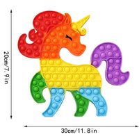 Lucky Unicorn Pop Big XXL Fidget Toys Popite Antistress Toys For Children Kawaii Children's Toys Giant Christmas Popits Gift New