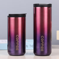 350ml/500ml 304 Stainless Steel Milk Tea Coffee Mug Leak-Proof Thermos Mug Travel Thermal Cup Thermosmug Water Bottle For Gifts