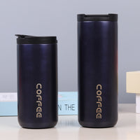 350ml/500ml 304 Stainless Steel Milk Tea Coffee Mug Leak-Proof Thermos Mug Travel Thermal Cup Thermosmug Water Bottle For Gifts