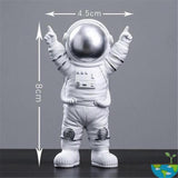 Outdoor Yard Decoration Resin Fun Astronaut Ornaments Display Mold Miniature Dragon Figurine Statue Gardening Decor For Garden