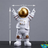 Outdoor Yard Decoration Resin Fun Astronaut Ornaments Display Mold Miniature Dragon Figurine Statue Gardening Decor For Garden