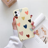 Luxury Flower Case For iPhone 12 Mini 11 13 Pro Max X XR XS Max 7 8 6 6s Plus 5 SE 2020 Soft TPU Bumper Matte Smiley Back Cover