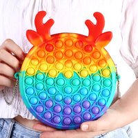 New Pop Its Push Bubble Fidget Toys Pencil Case Children Stress Relief Squeeze Toy Antistress Soft Squishy Kids Toys Gifts