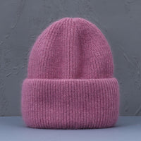 Hot Selling Winter Hat Real Rabbit Fur Winter Hats For Women Fashion Warm Beanie Hats Women Solid Adult Cover Head Cap