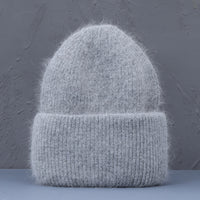 Hot Selling Winter Hat Real Rabbit Fur Winter Hats For Women Fashion Warm Beanie Hats Women Solid Adult Cover Head Cap