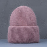 Hot Selling Winter Hat Real Rabbit Fur Winter Hats For Women Fashion Warm Beanie Hats Women Solid Adult Cover Head Cap