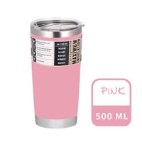 20oz Tumbler Travel Car Mug Double Wall Cold or Hot Beer Coffee Cup Vacuum Flasks Insulated Stainless Steel Thermos Water Bottle