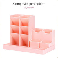 2in1 pen holder Desk organizer stationery Desk pencil holder book Stand for pen Organizers Bookend school pencil case for office