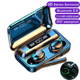 TWS Bluetooth Earphones 2200mAh Charging Box Wireless Headphone Fone 9D Stereo Sports Waterproof Earbuds Headset with Microphone