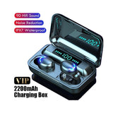 TWS Bluetooth Earphones 2200mAh Charging Box Wireless Headphone Fone 9D Stereo Sports Waterproof Earbuds Headset with Microphone