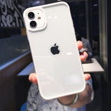 moskado Candy Color Border Shockproof Phone Case For iPhone 12 13 Mini 11 Pro Max XR X XS Max 7 8 Plus SE 2020 Clear Back Cover