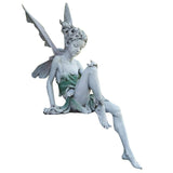 Tudor And Turek Sitting Fairy Statue Fountain Decorative Garden Ornament Resin Figurine Angel Sculpture For Yard Home Decoration