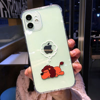 Creative Bear Panda Animal Phone Case For iPhone 11 12 13 Pro Max Clear Shockproof Lens Protection For iPhone X XS XR 7 8 Plus