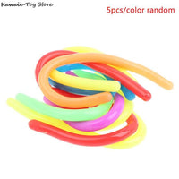 5Pcs Mini Pop Tubes Sensory Toy For Adult Fidget Stress Relieve Toys Kid Autism Anti Stress Plastic Bellows Children Squeeze Toy