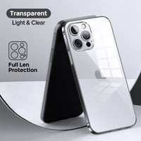 luxury Clear Case For iPhone 13 12 Pro Max Hard PC+TPU Anti Yellow Full Lens Protective Transparent Cover For iPhone 11 12 Case