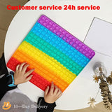 Large 30 CM Size Pop Its Fidget Toys Push Bubble School Bag Board Pendant Hot Sale Adult Decompression Toy Children Anti-Stress