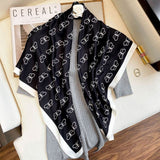 Women Scarf Silk Feeling Hair Neck Scarves Square Brand Office Printing Hotel Waiter Flight Attendants Handkerchief Rings 2021