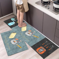 Cartoon Long Non-Slip Kitchen Mat for Floor Modern Bath Carpet Outdoor Entrance Doormat Washable Living Room Bathroom Area Rugs