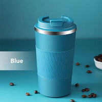 380ml/510ml Double Stainless Steel Coffee Thermos Mug with Non-slip Case Car Vacuum Flask Travel Insulated Bottle