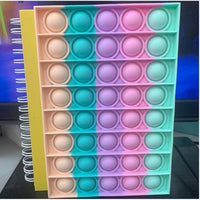 Notebook Pop It Push Bubble Fidget Toys Adult Children Anti Stress Relief  Toys Antistress Box Popit Squeeze Kids Toys Gifts