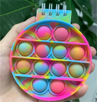 Notebook Pop It Push Bubble Fidget Toys Adult Children Anti Stress Relief  Toys Antistress Box Popit Squeeze Kids Toys Gifts