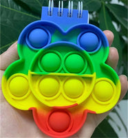 Notebook Pop It Push Bubble Fidget Toys Adult Children Anti Stress Relief  Toys Antistress Box Popit Squeeze Kids Toys Gifts