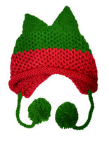 BomHCS Cute Fox Ears Beanie Winter Warm 100% Handmade Knit Hat