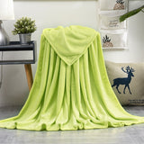 Soft Warm Coral Fleece Blanket Winter Sheet Bedspread Sofa Throw 230Gsm 8 Size Light Thin Mechanical Wash Flannel Blankets