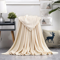 Soft Warm Coral Fleece Blanket Winter Sheet Bedspread Sofa Throw 230Gsm 8 Size Light Thin Mechanical Wash Flannel Blankets